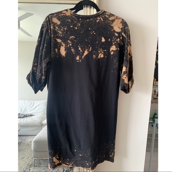 Vintage AC/DC Acid Wash T-shirt Dress - Picture 4 of 5